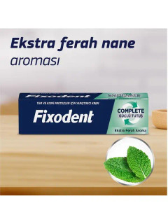 چسب دندان مصنوعی فیکسودنت Fixodent با طعم نعناع ملایم حجم 47 گرم