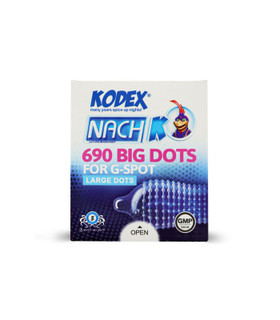 کاندوم خاردار تحریک کننده ناچ کدکس Nach Kodex مدل 690 Big Dots - بسته 3 عددی